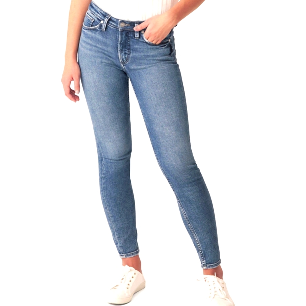 Womens silver jeans